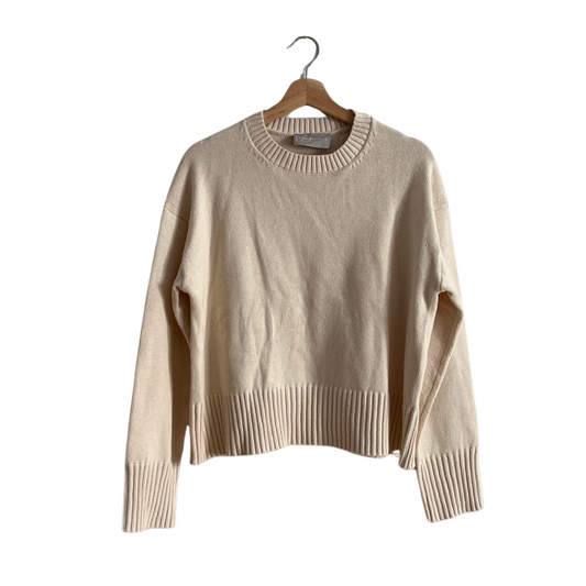 Everlane cotton knit jumper, sweater cream sweater. beige sweater 