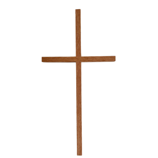 handmade christian cross made from canadian oak 